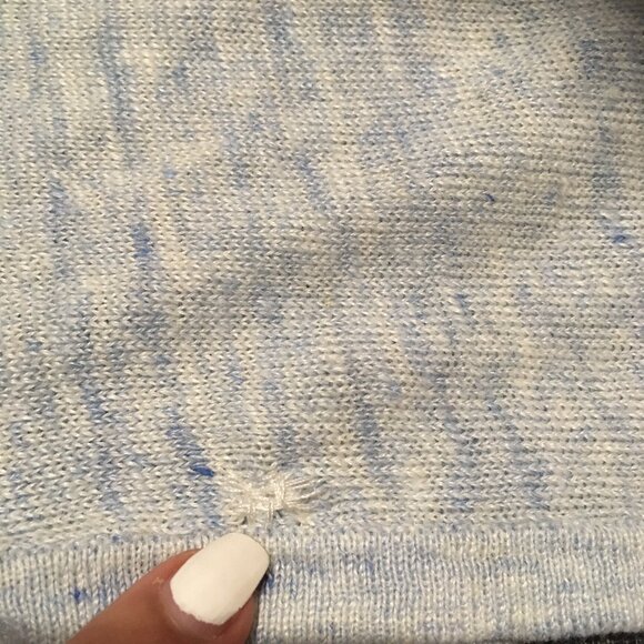 Patagonia Lightweight Sleeveless Linen Light Blue Knit Loose Fitting Top X-Small - Picture 9 of 9